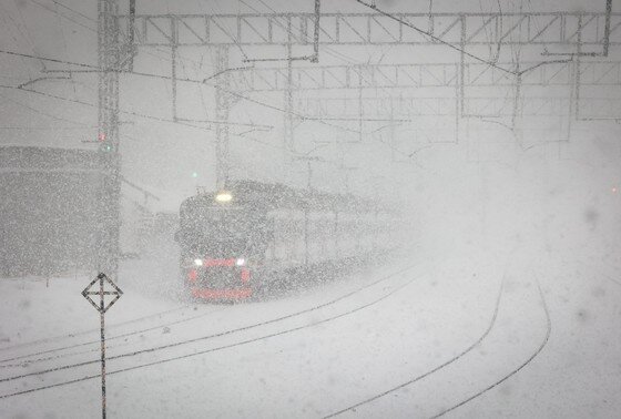    Снежная погода в Москве 7 февраля 2024 года