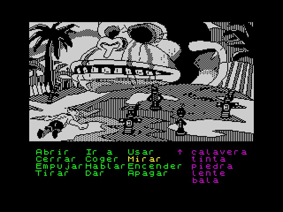 ZX Spectrum 8-bit pixel art picture "Monkey Island" by flipation - ZX-Art