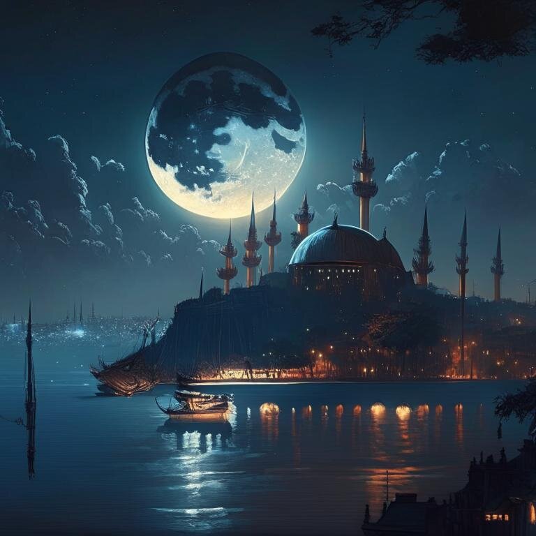 Нейросеть минаретов не  пожалела.. Но всё равно красиво.