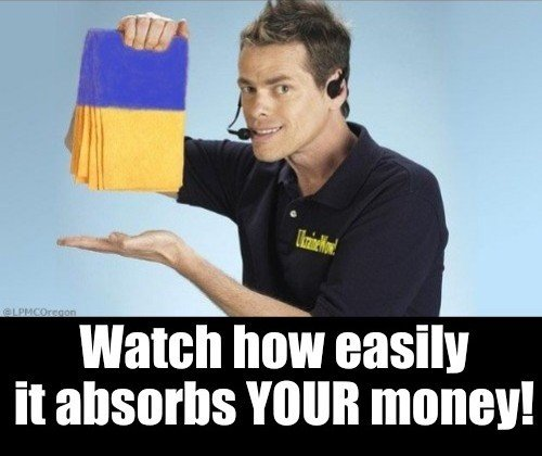 How easily it absorbs your money.