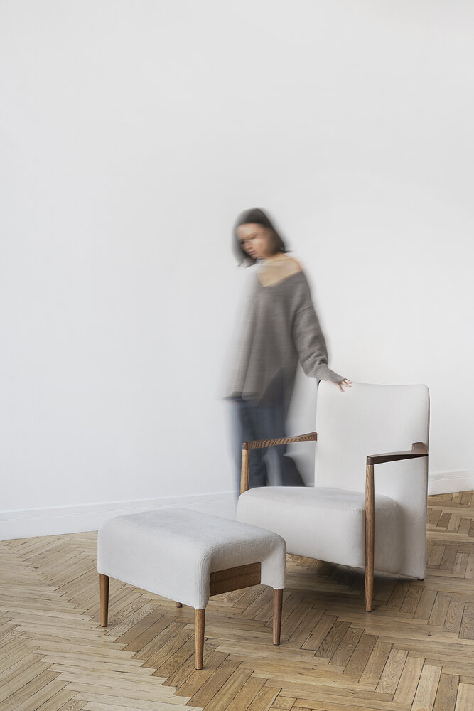 UNIKA møblar – кресло и банкетка Broche