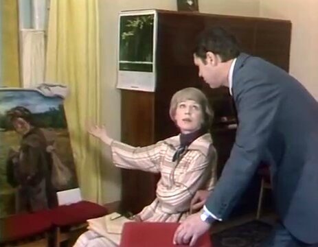 Кадр из фильма "Дело №14. Подпасок с огурцом". Скриншот.