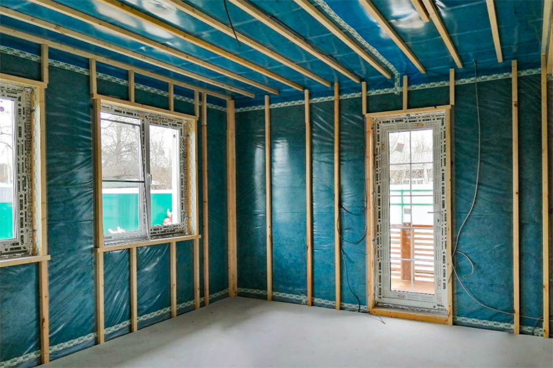 Пароизоляция Finka внутри каркасного дома