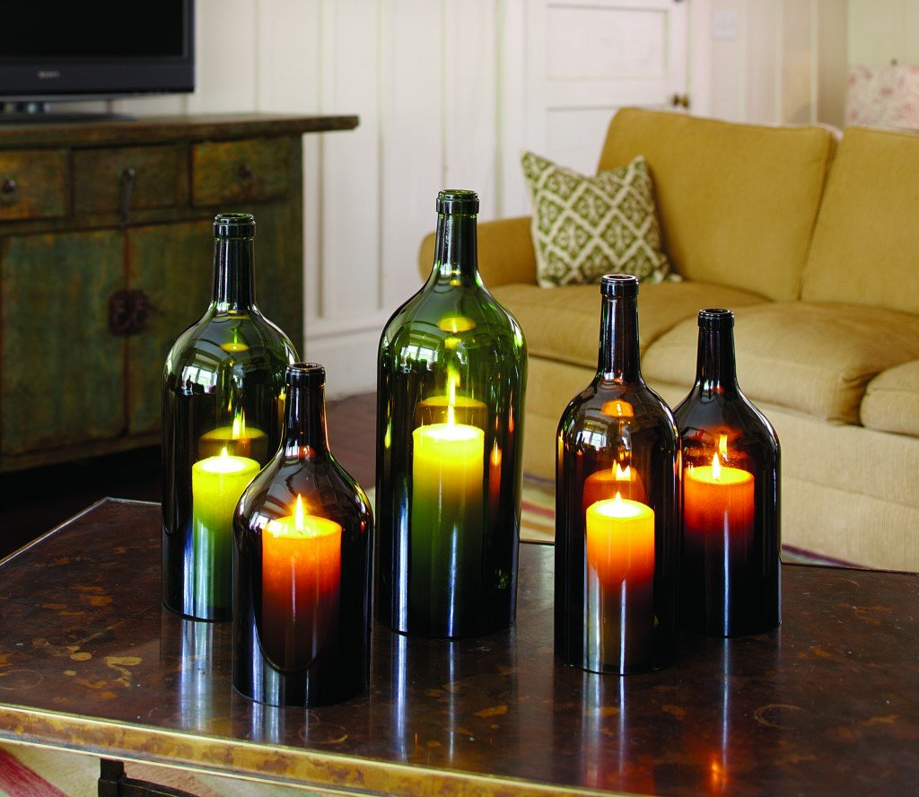 Лучше, если бутылка имеет интересную форму или необычный цвет