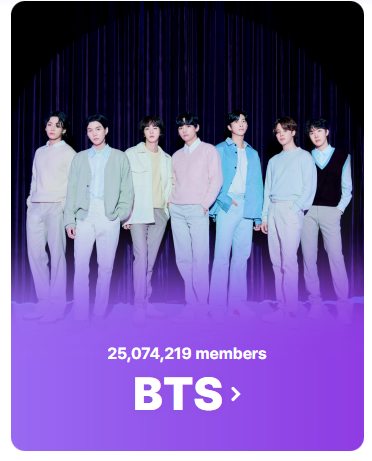 Скриншот страницы https://weverse.io/bts/feed