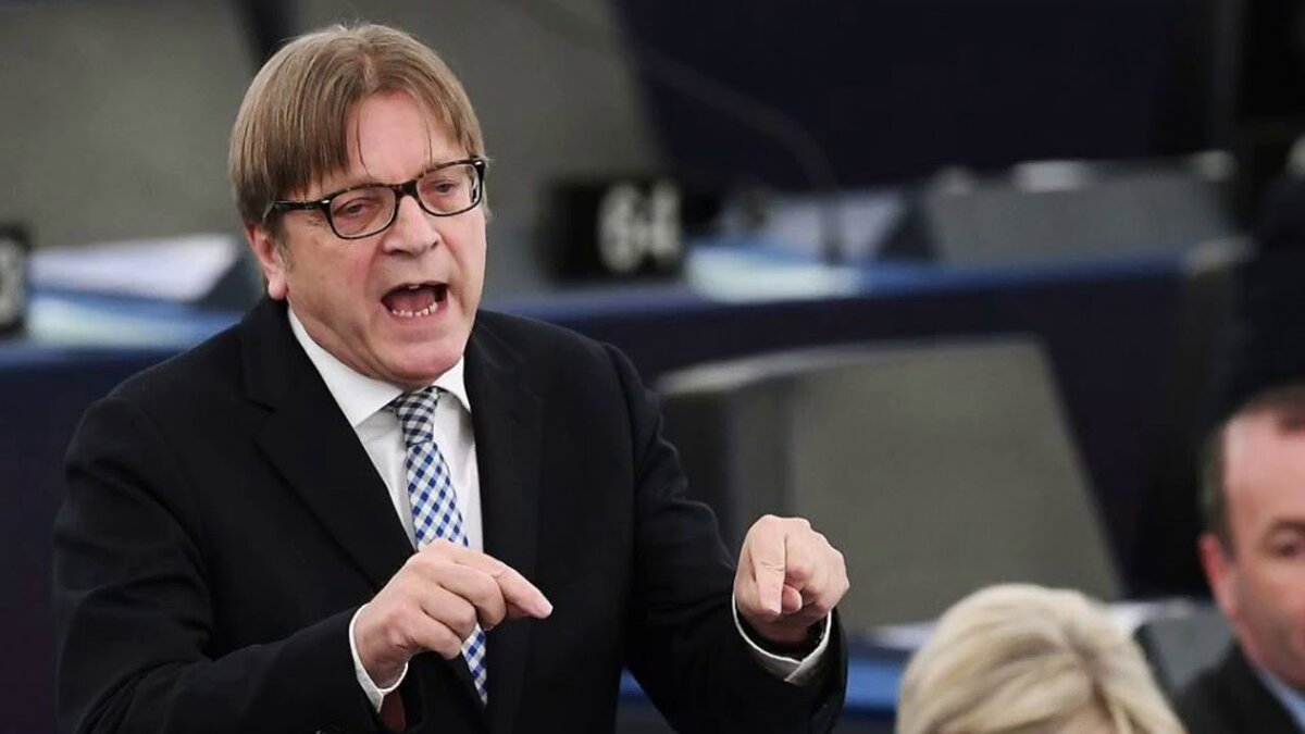 Член парламента Европейского союза Ги Верхофстадт. / Источник: https://www.youtube.com/watch?v=HIKNKxivWgM /