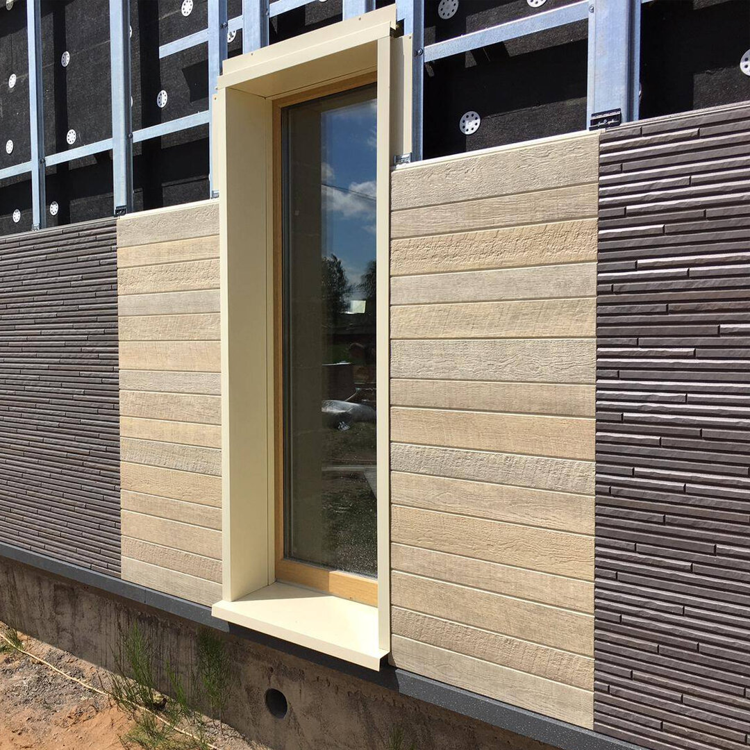 отделка фасада. современные материалы для фасада дома. современная отделка фасада. металлокассеты алюкобонд. современные фасады домов.