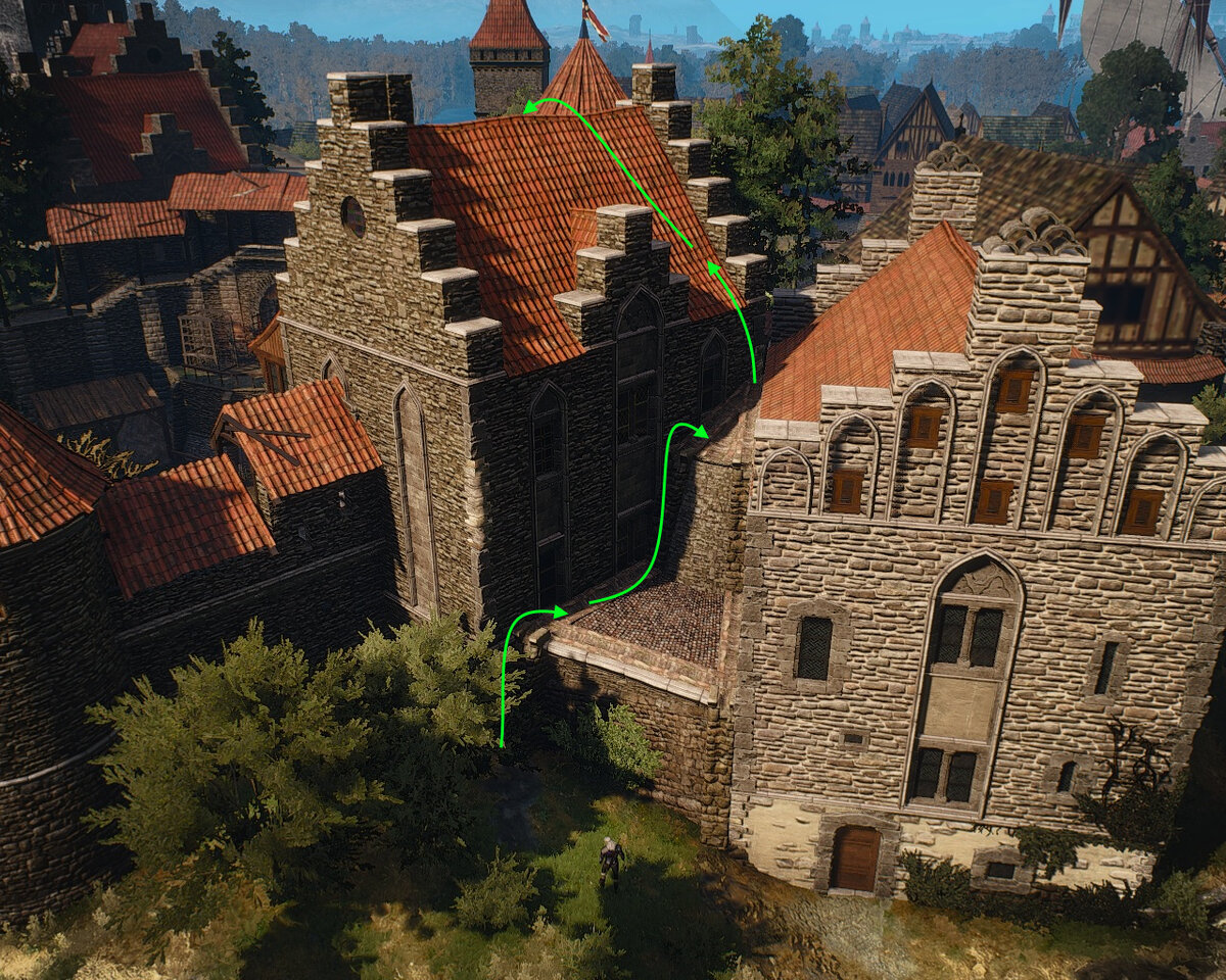 Запрыгнув на крышу, не лишне закрепить достижение  нажатием F5, и не мешкая перебраться на другую сторону крыши.