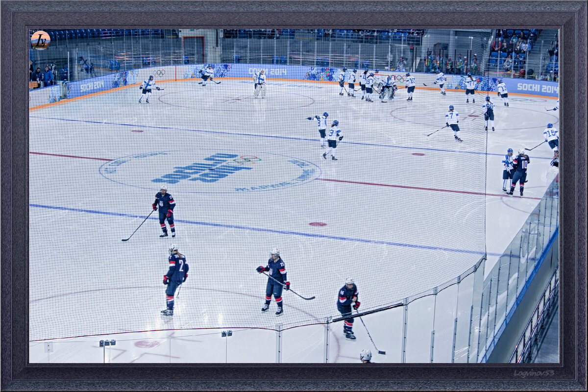 Соревнования по хоккею USA – FIN на Олимпиаде в Сочи