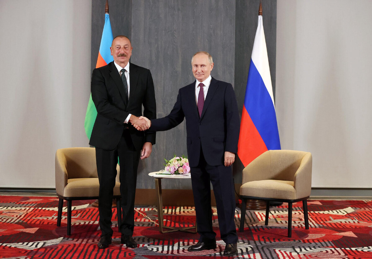 Президенты Азербайджана и России Ильхам Алиев и Владимир Путин © Sputnik