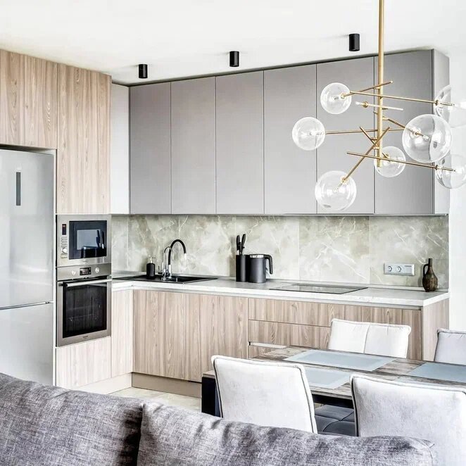 Антресольная кухня на заказ. Листайте