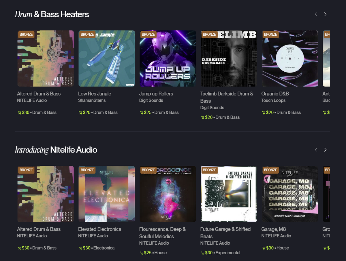 Каталог сэмплов