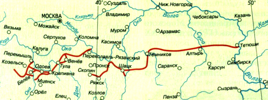 Калужские засеки на карте. Тульская Засечная черта 16 век. Засечная черта Рязанская область. Пензенская Засечная черта.