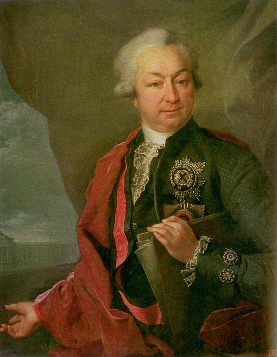 Portrait of Ivan Ivanovich Shuvalov (худож. Д. Левицкий)