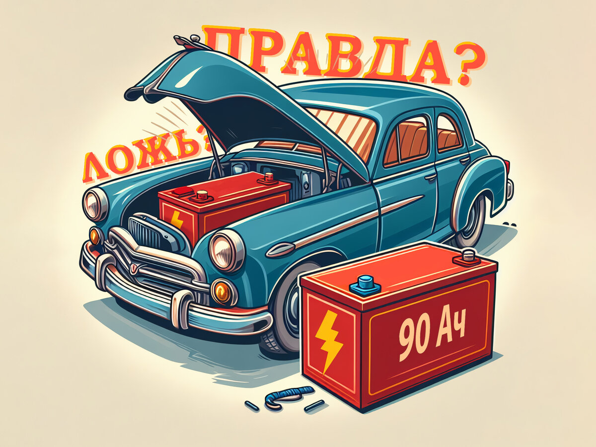 При замене АКБ ёмкости 55Ач на АКБ ёмкости 90Ач потребляемый стартером ток увеличивается — правда или ложь?