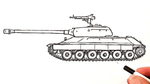 Как нарисовать Танк ИС-6