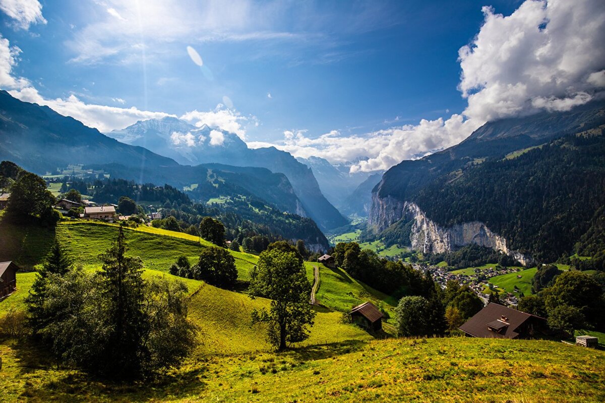 Gstaad Швейцария природа