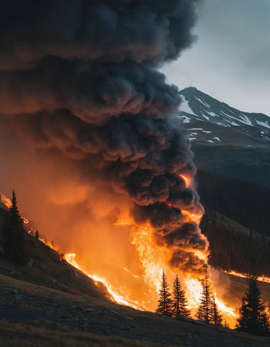 огненный закат. небо закат. небо закат. огненный закат. огненные облака.