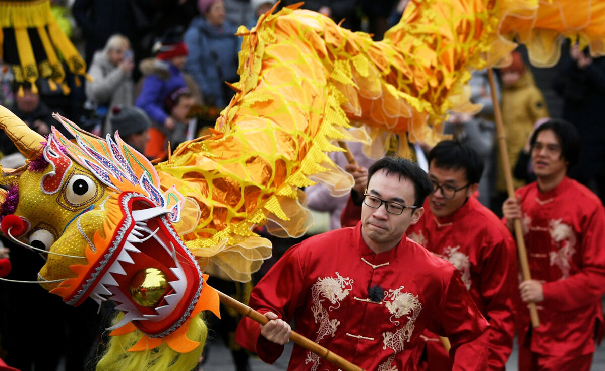 Новый год в КНР и других странах Восточной Азии встречают ярко и весело на многодневном Празднике Весны.  Фото: РИА Новости / Алексей Майшев