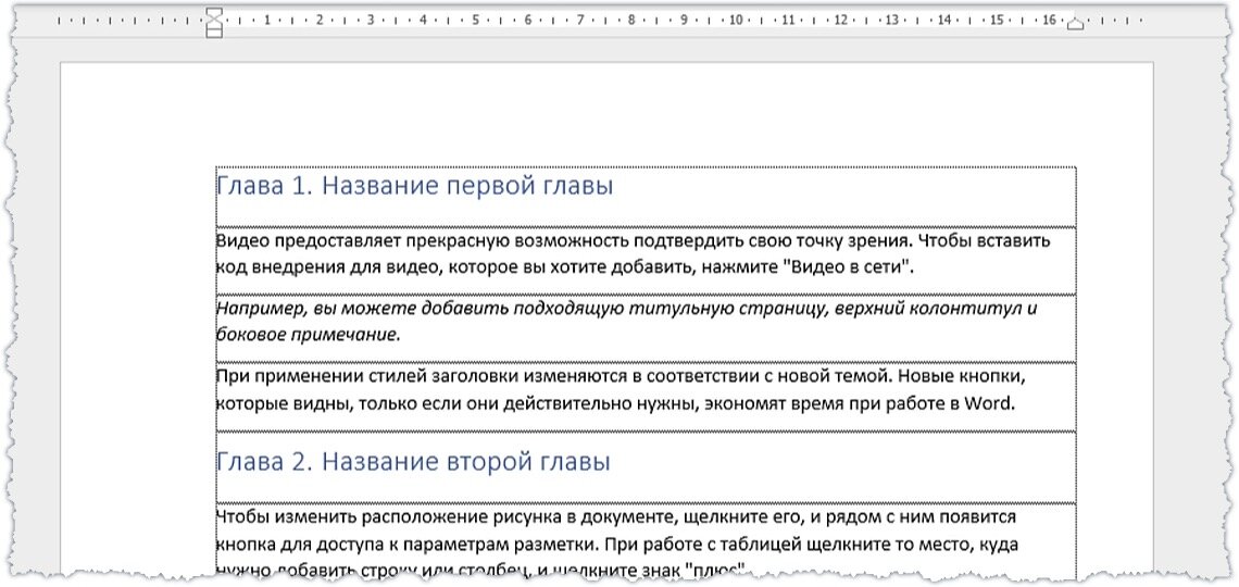 Границы абзацев