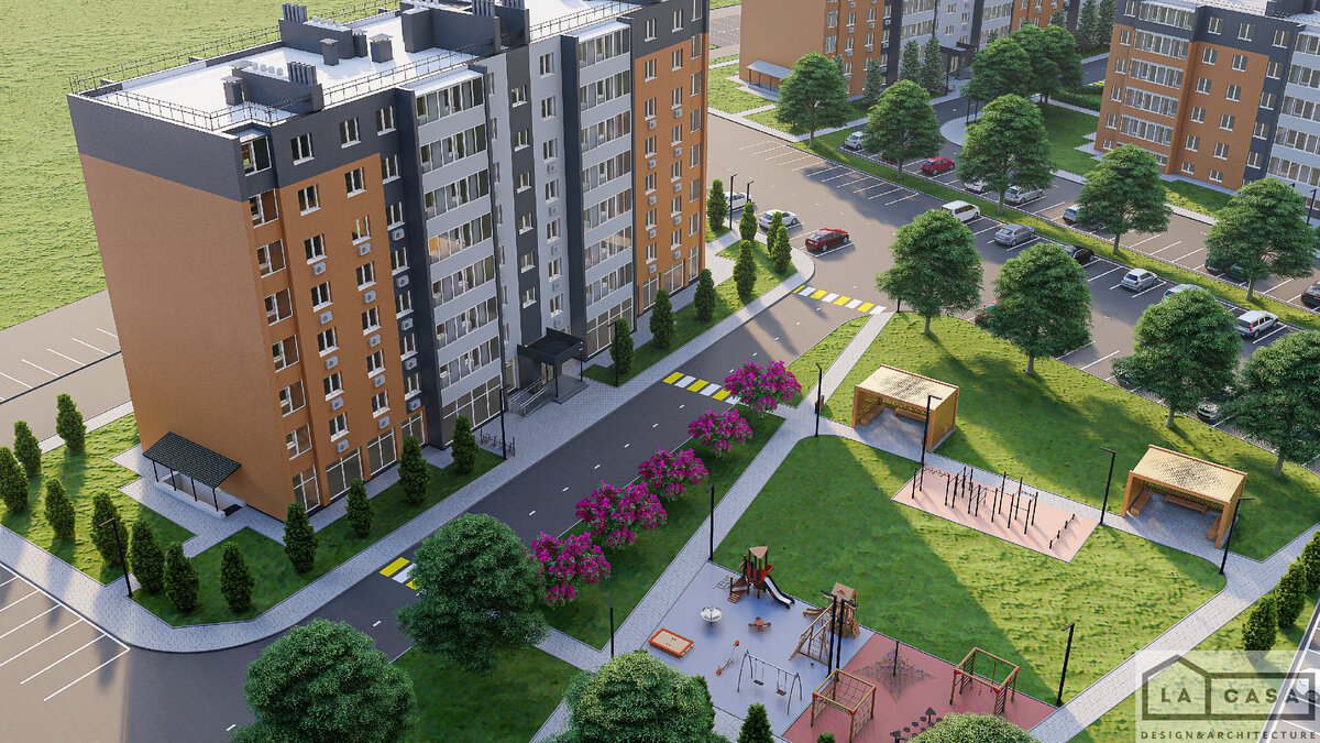 Восьмиэтажный дом в ЖК "Династия-Парковый"