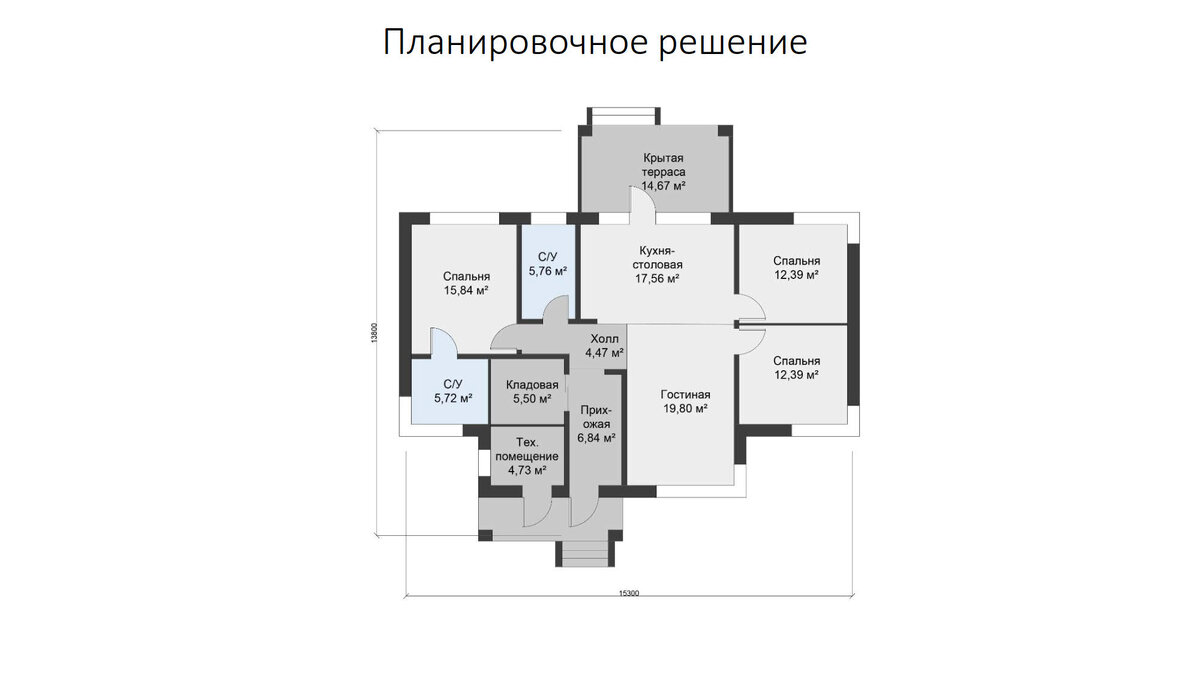 Одноэтажный дом из газобетона по проекту «Дача»: уютный и функциональный |  Группа компаний Руском | Дзен