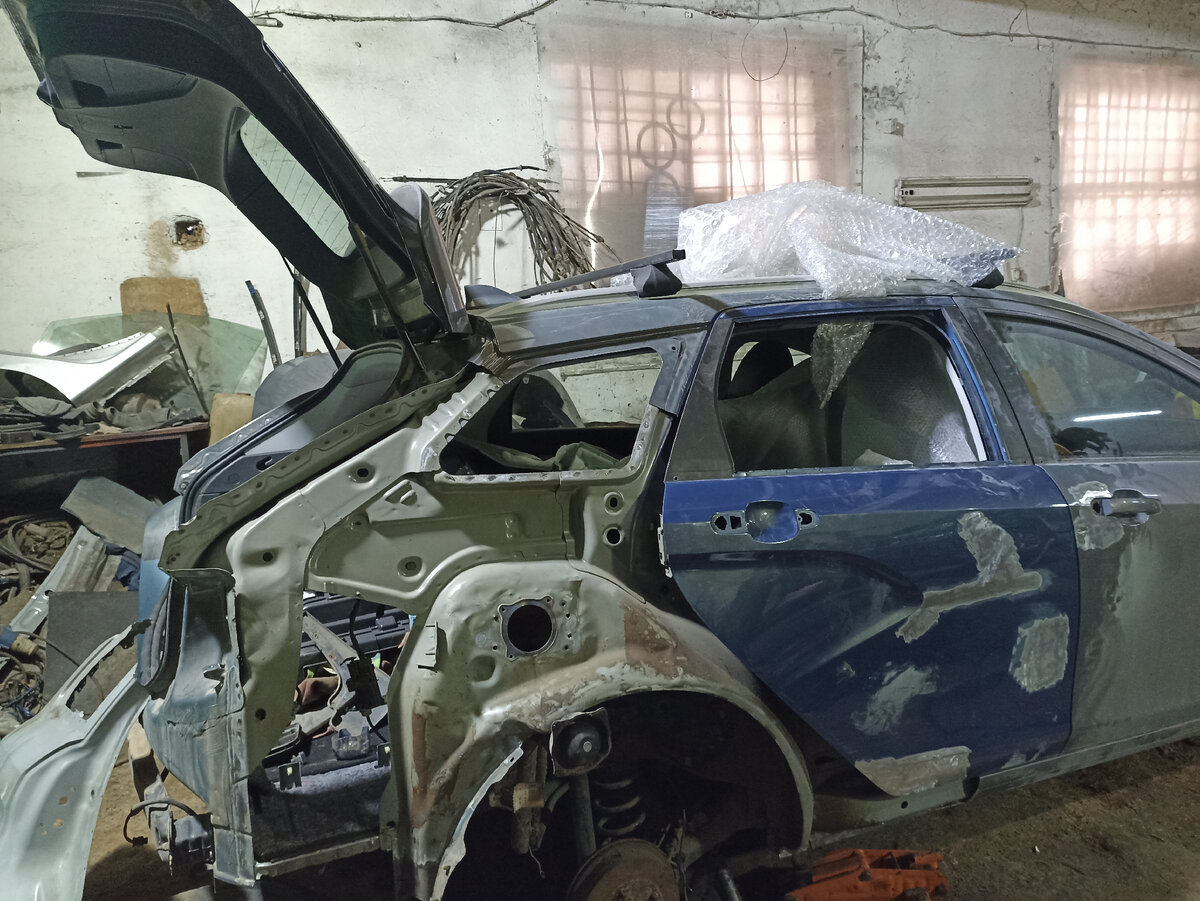 Удаление деформированного крыла. 