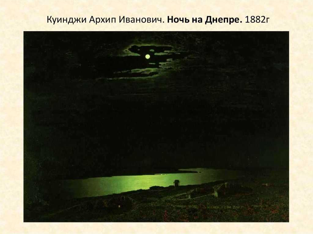 Куинджи Архип Иванович. Ночь на Днепре. 1882 г