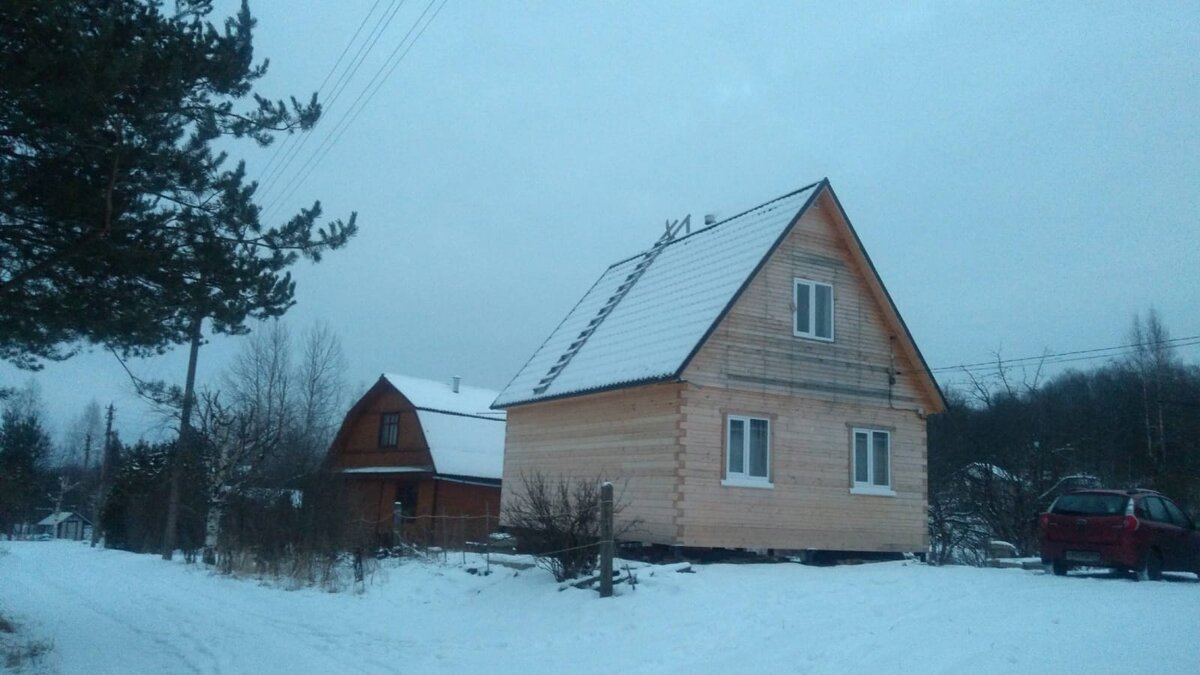 Вот такой был дом до утепления и отделки