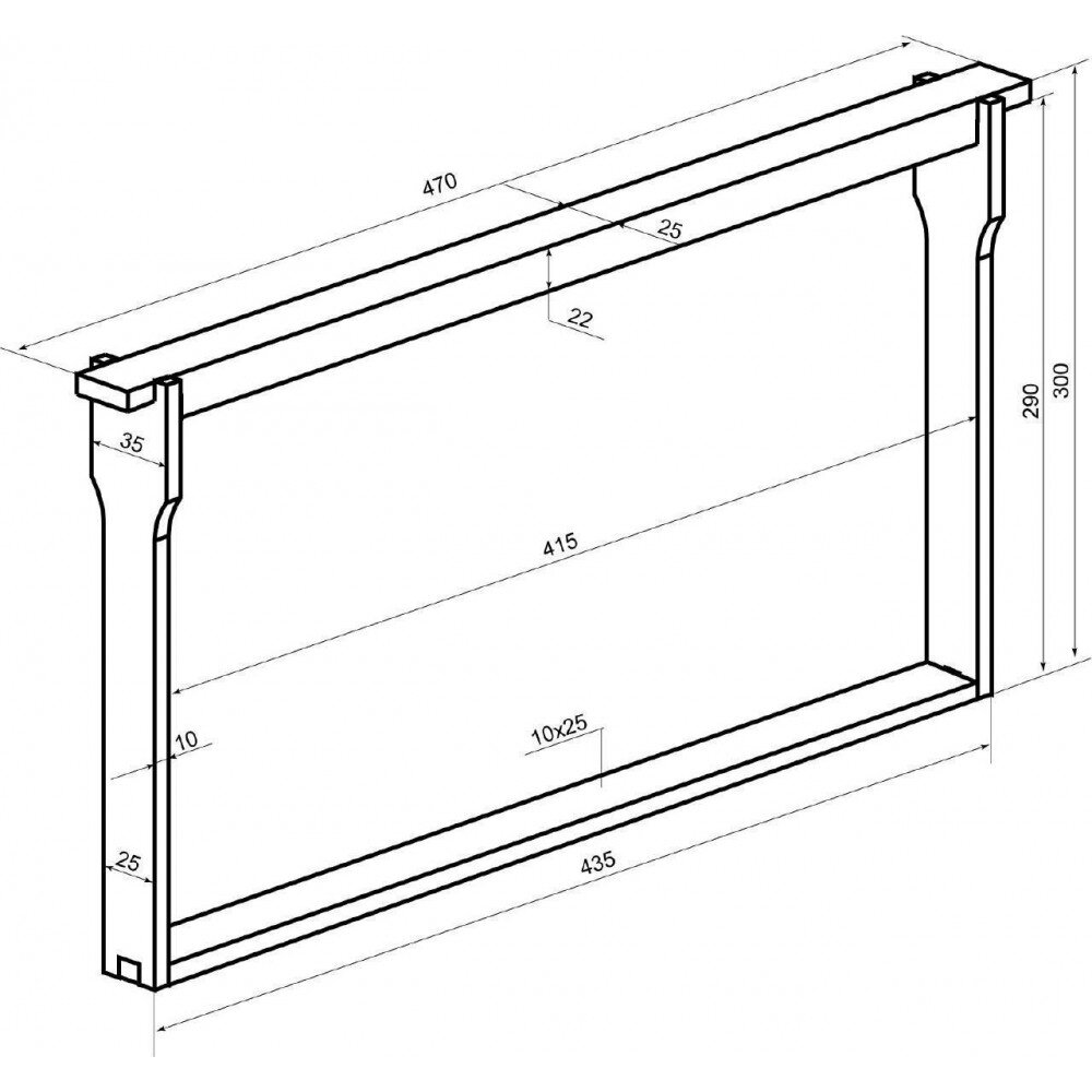 Рамка для ульев Дадан хвойных пород