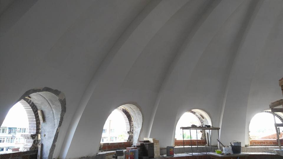 Вид на свод главного купола изнутри