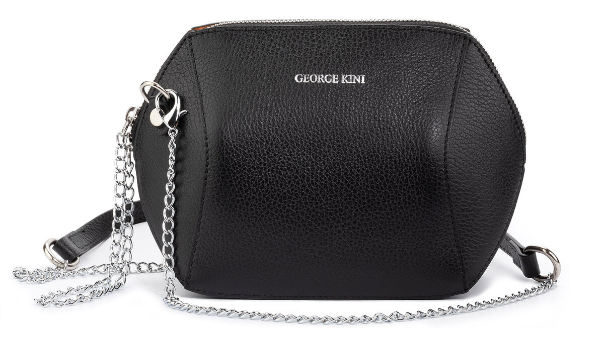 Сумка из натуральной кожи коллекции Classic Mini Бренда George Kini, артикул GK.ECO 2 Black SS (MP002XW0NNXP)