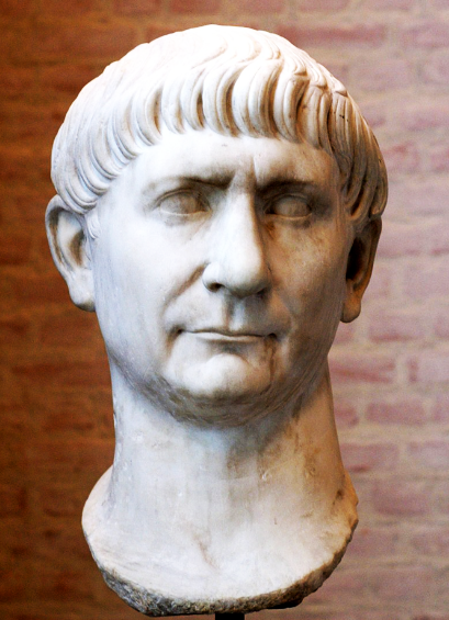 Рис. 1. Голова Императора Траяна (период правления: 98-117 годы н.э.) – фрагмент античной статуи. Глиптотека. Мюнхен. Германия