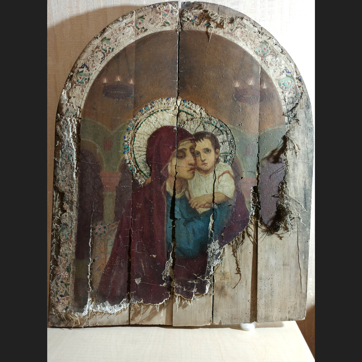 Икона до реставрации