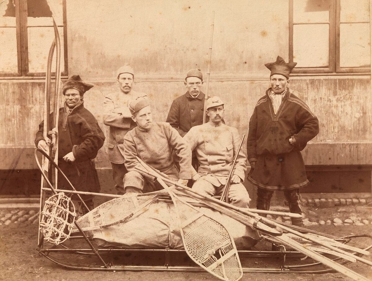 Члены трансгренландской экспедиции Нансена, 1888 г.