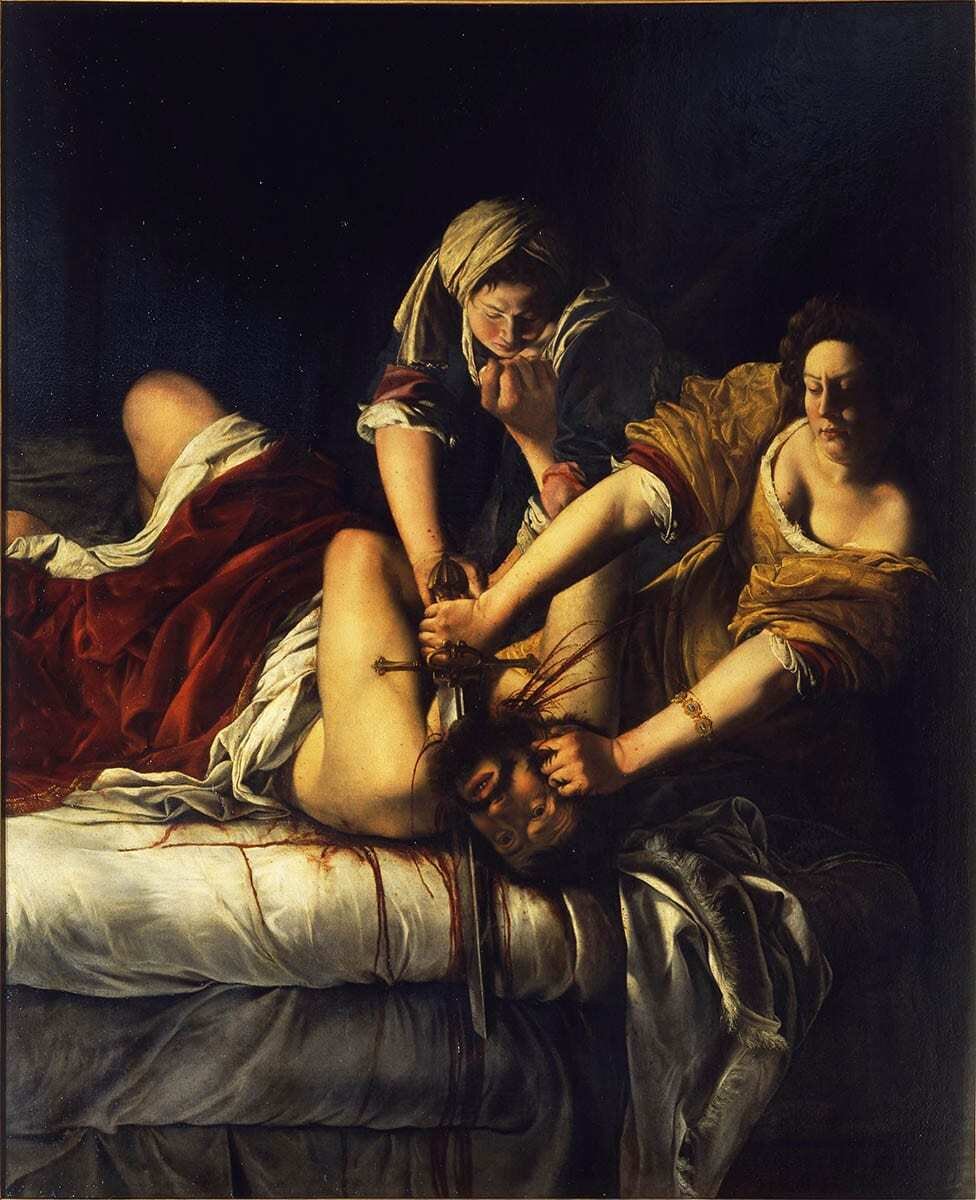 Артемизия Джентилески, Юдифь, убивающая Олоферна, ок. 1612, Museo e Real Bosco di Capodimonte, Неаполь, Италия