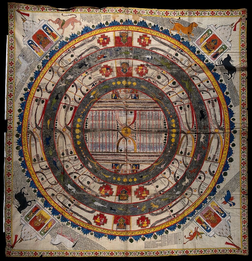 По центру срединного мира расположен круглый материк Джамбудвипа (Индия) / ru.wikipedia.org