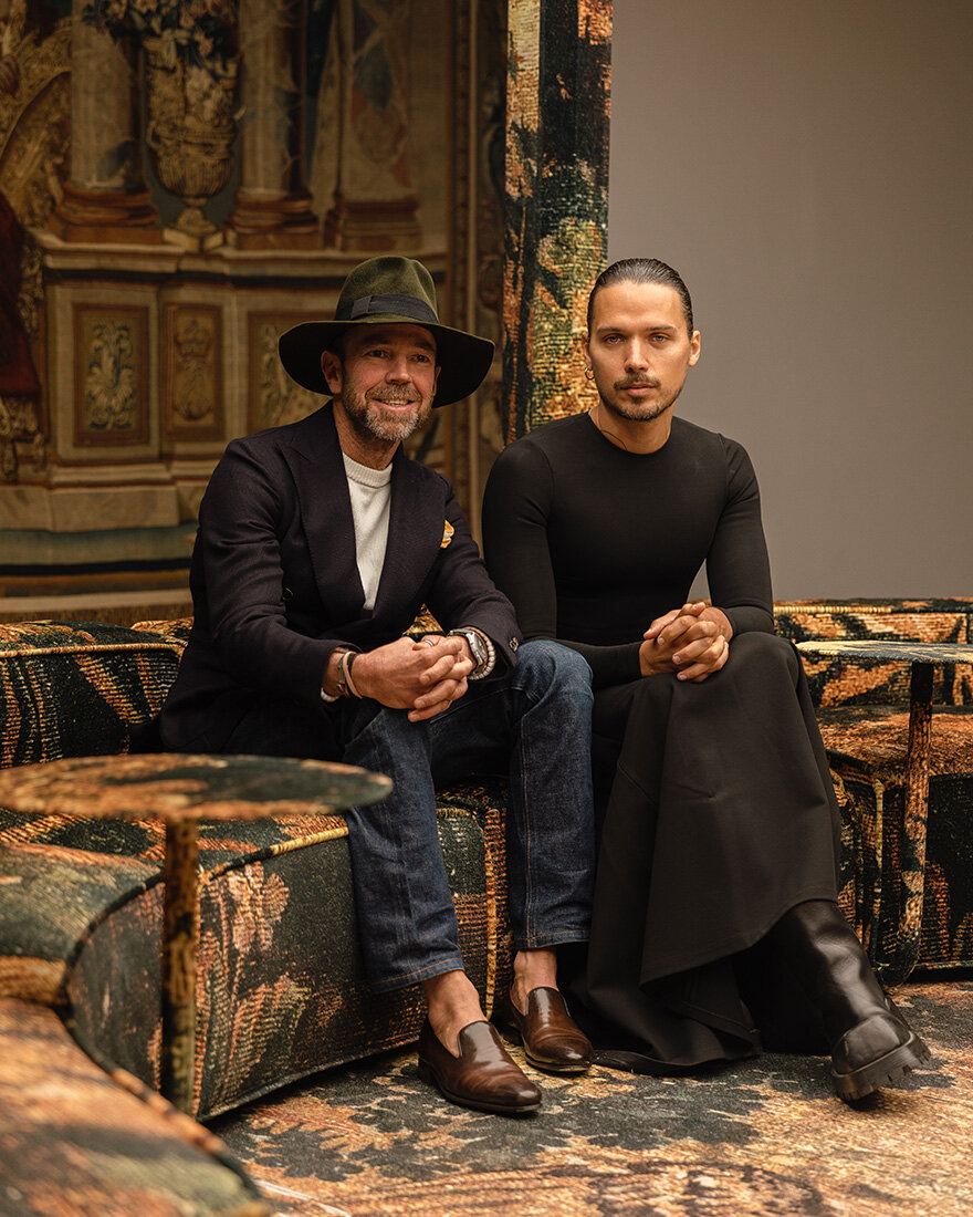 Гарри Нуриев и дизайнер Пьер Фрай 