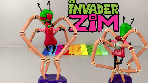 Захватчик Зим ( Invader Zim ) лепим из пластилина