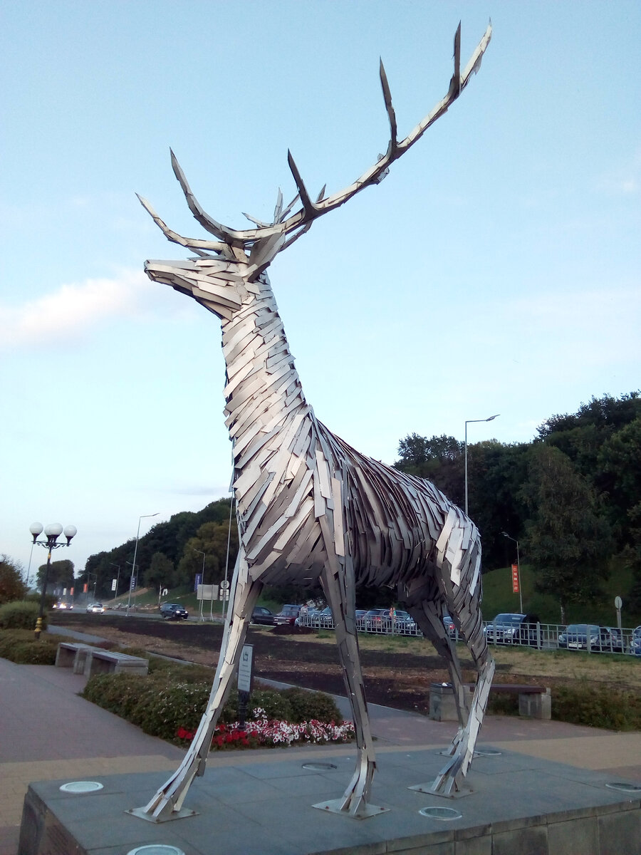 Олень-символ Нижнего Новгорода. Фото автора.