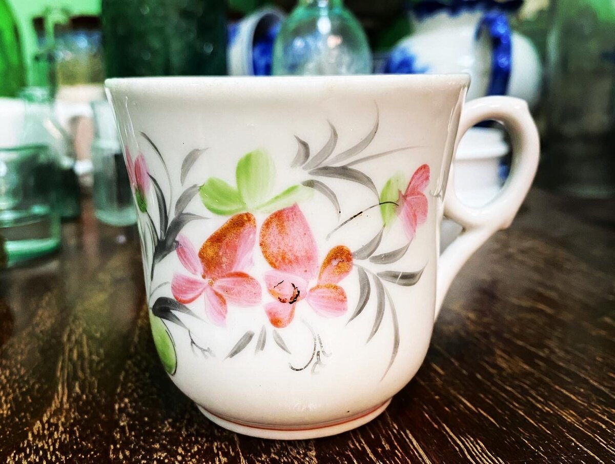 Целая чашка ранний СССР, найдена на мусорке