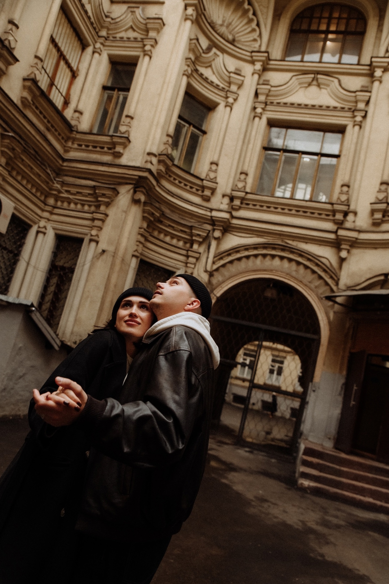 фотосессия лавстори в городе.