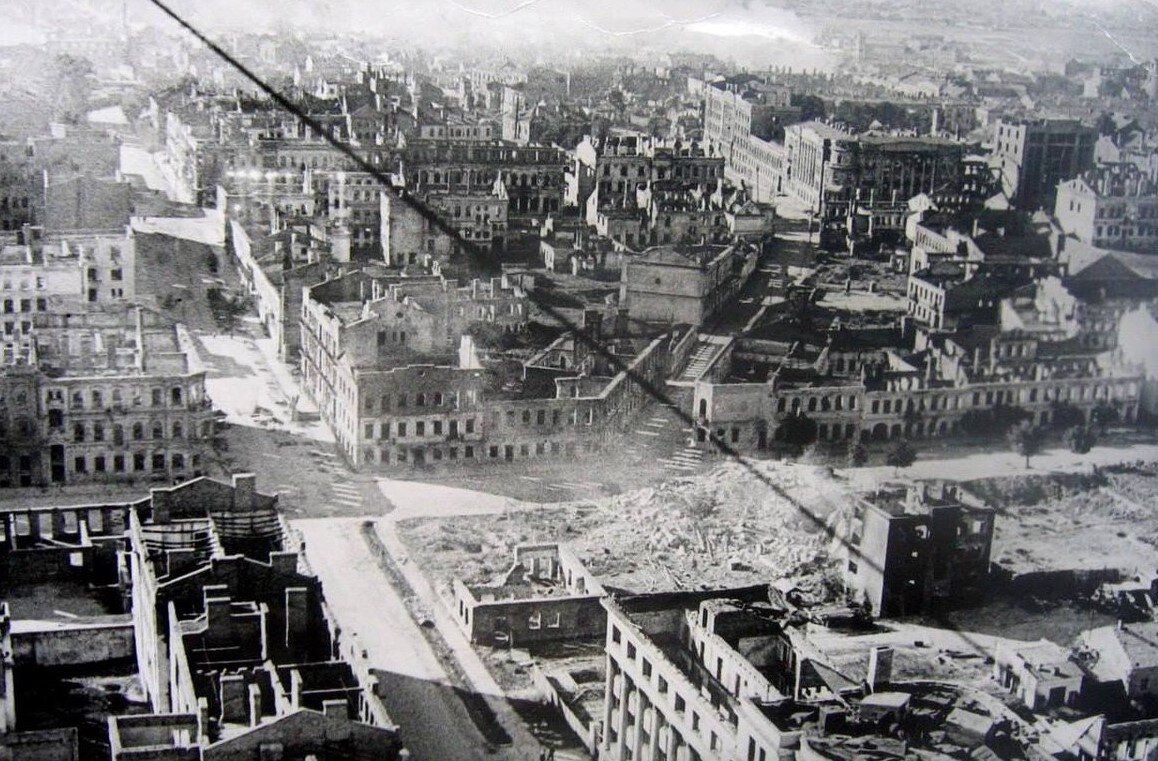 Минск после немецких бомбардировок