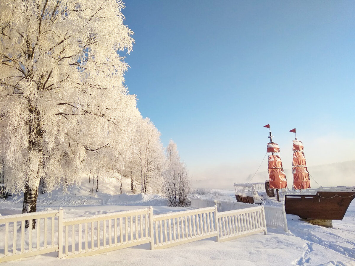 Тотьма зимой пейзаж