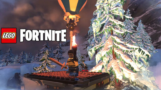 ВЗЛЁТ И ПАДЕНИЕ НА ВОЗДУШНОМ ШАРЕ LEGO Fortnite