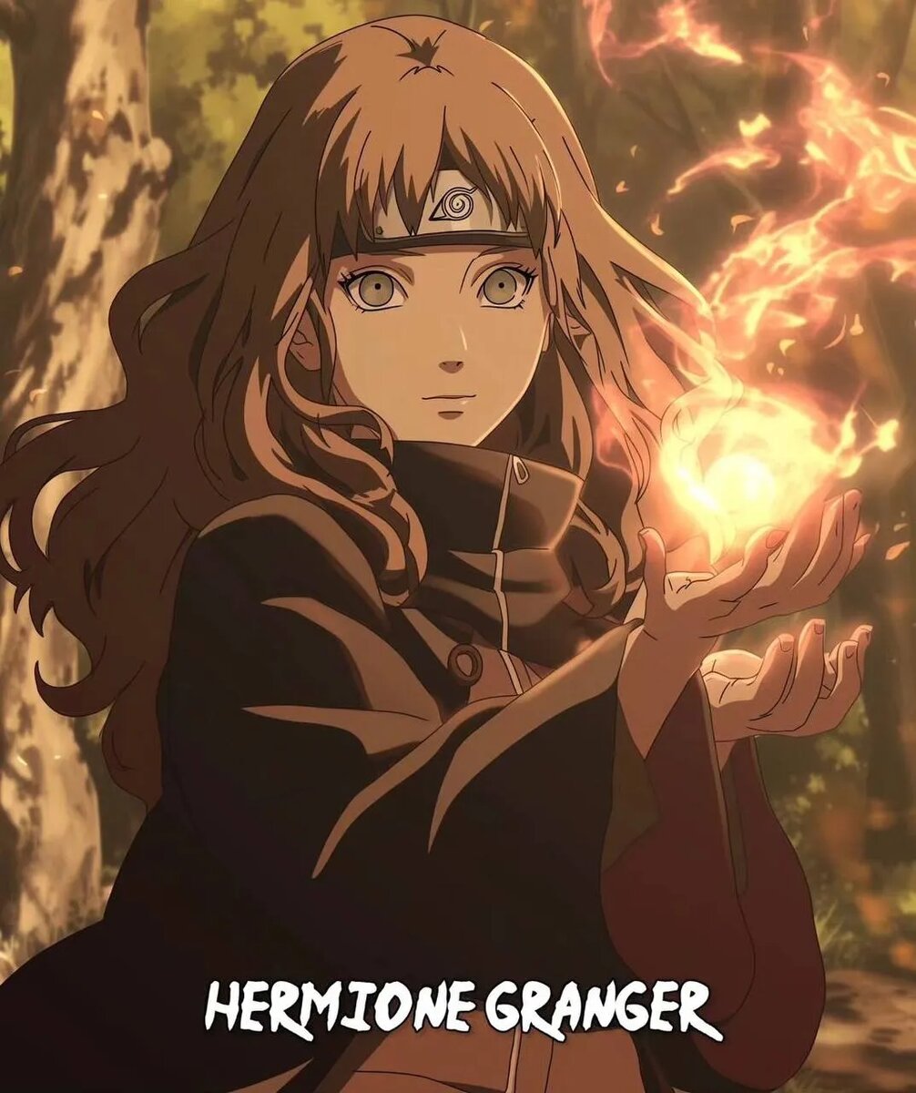 Герои «Гарри Поттера» во вселенной «Наруто». Источник: «Пабло Нейрассо» в Telegram   📷