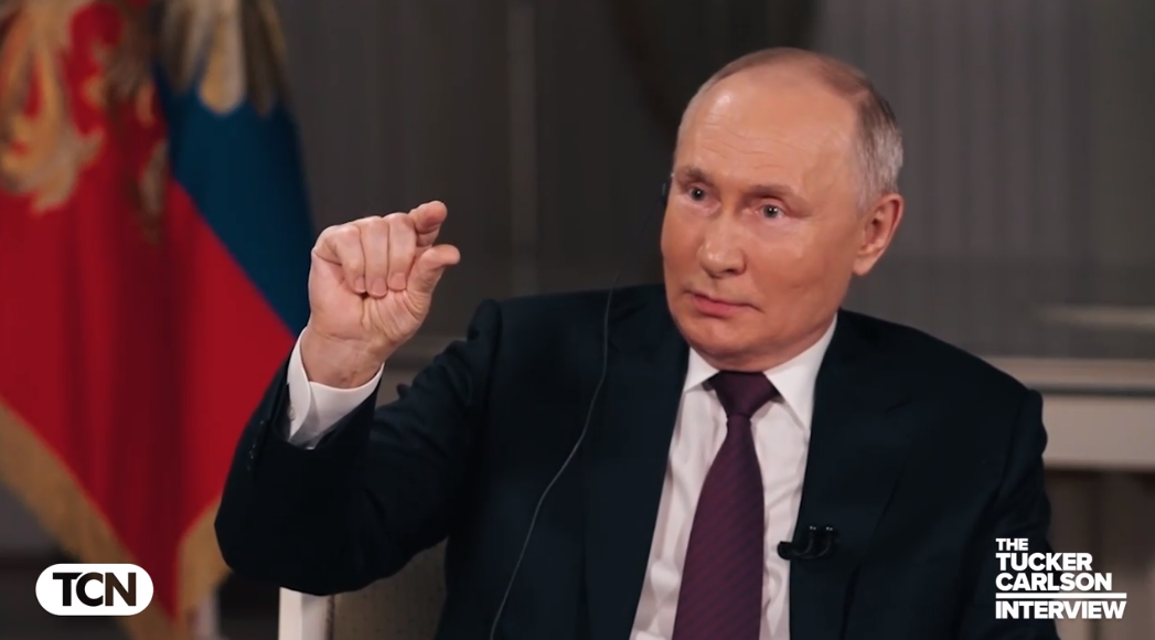 Интервью Такера Карлсона с Владимиром Путиным Фото: Скрин с видео