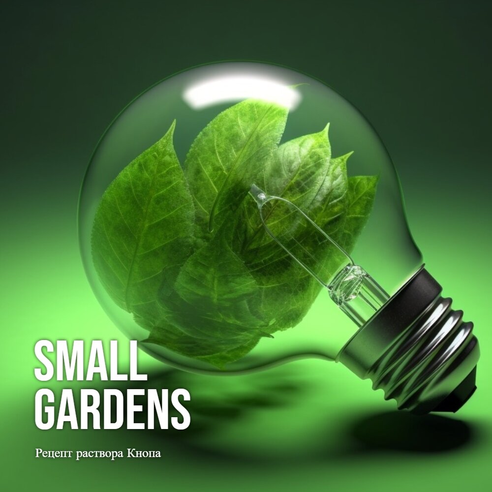 Рецепт раствора Кнопа: Жидкое питание для растений Small Gardens