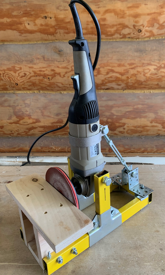 Шлифовальный станок из болгарки, сделанный своими руками