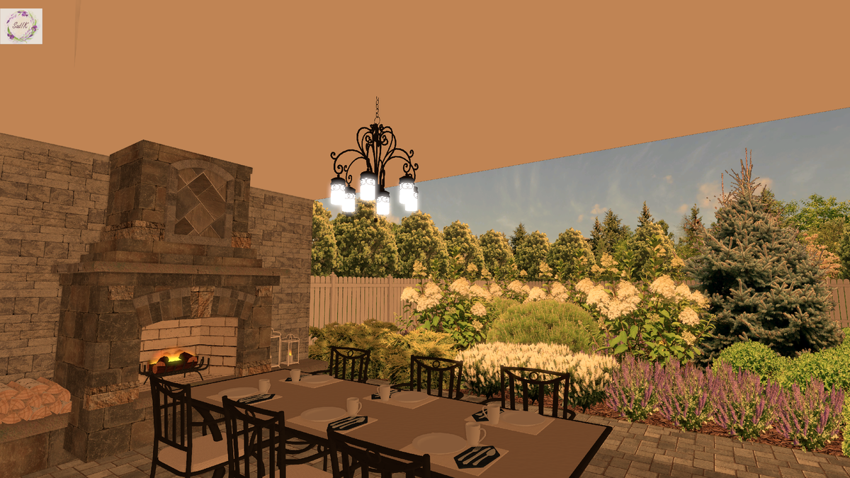 Вечер в саду